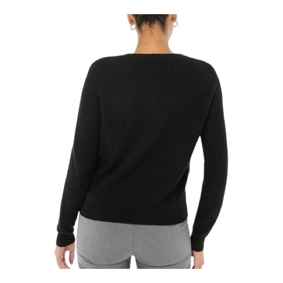 J. CREW Button Raglan Crewneck Sweater, Size M. - Picture 3 of 7